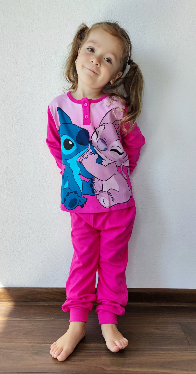 Dívčí pyžamo STITCH šedé