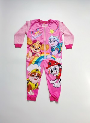 Dívčí overal TLAPKOVÁ PATROLA světle růžový