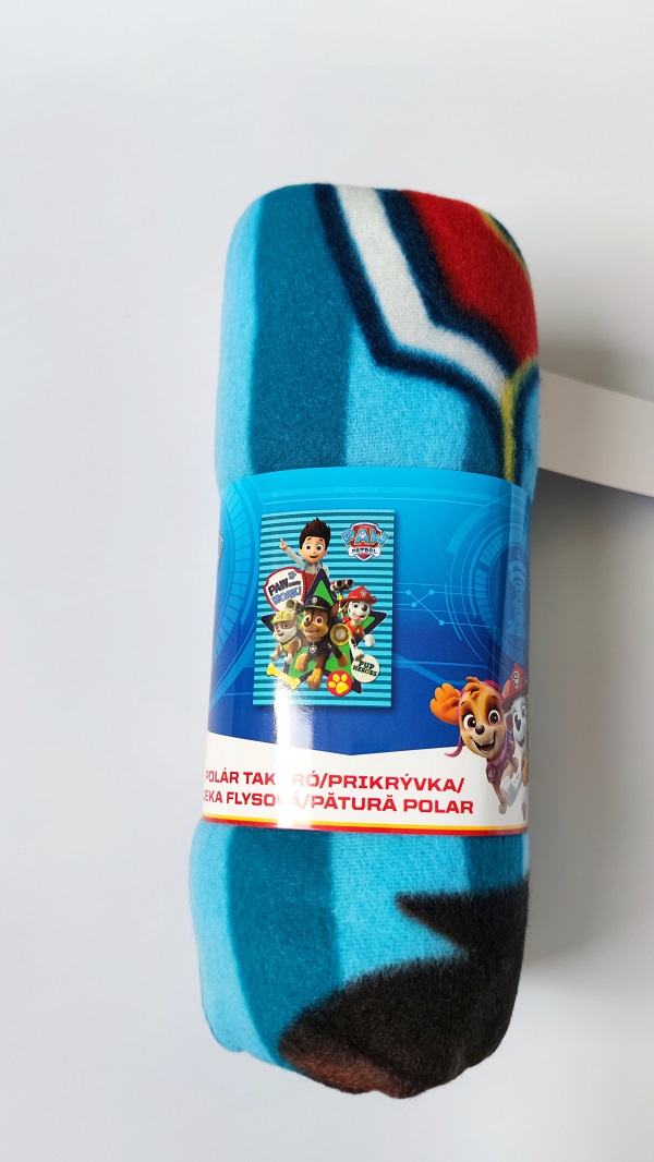 Dětská fleecová deka TLAPKOVÁ PATROLA - růžová FRIENDS