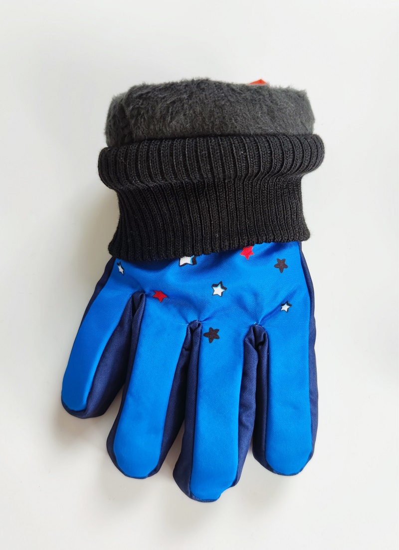 Chlapecké zimní rukavice TLAPKOVÁ PATROLA prstové - tmavě modré M2