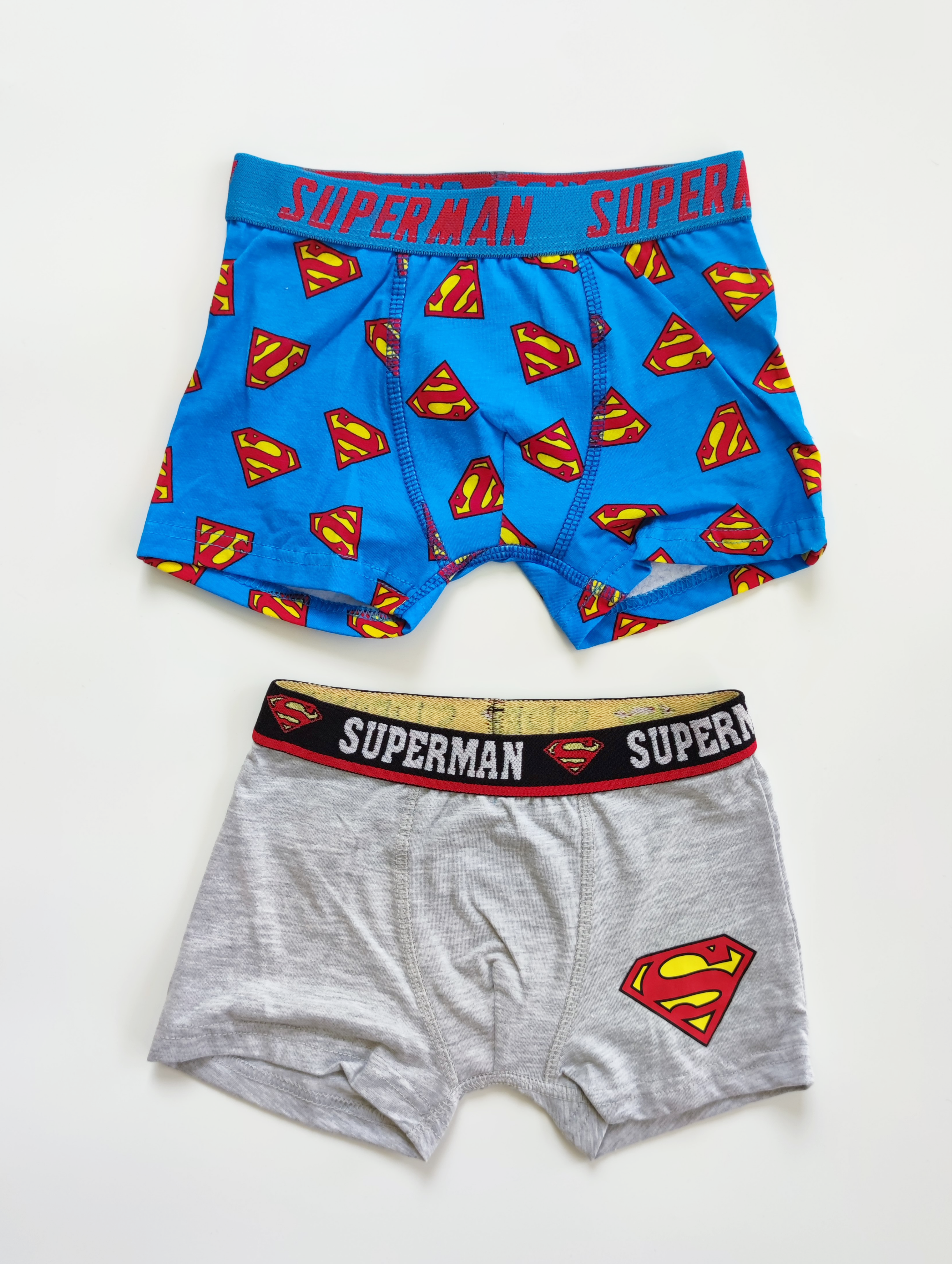 Chlapecké boxerky SUPERMAN modré, šedé