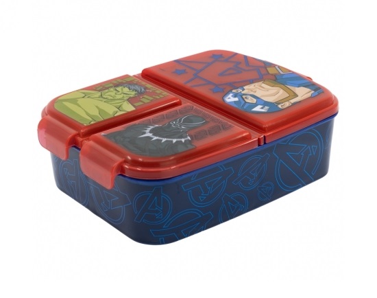 Stor Dělený plastový box na svačinu AVENGERS