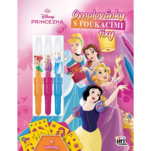 Omalovánky s foukacími fixy - DINEY PRINCEZNY
