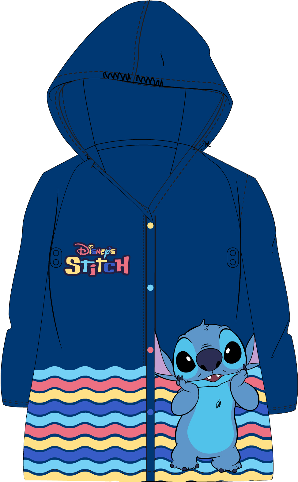 Dětská pláštěnka LILO & STITCH modrá