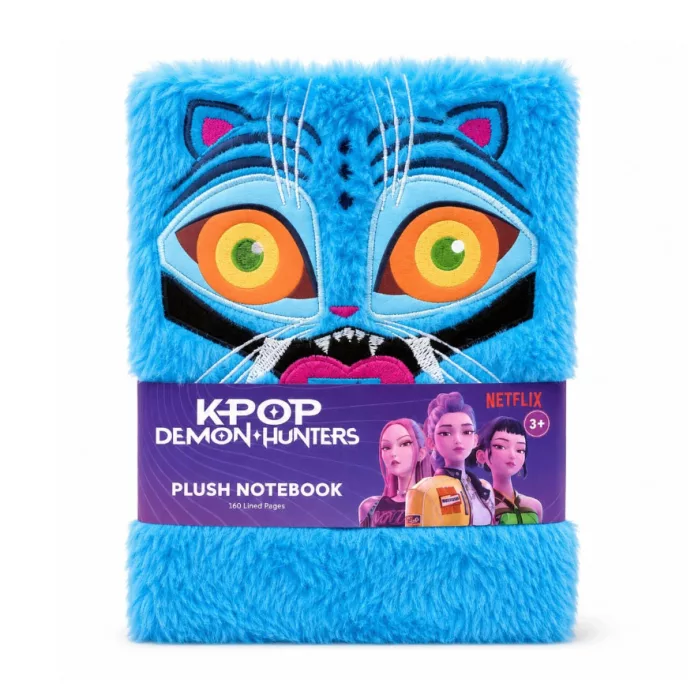 Plyšový diář A5 - K-Pop Demon Hunters - HUNTRIX modrý