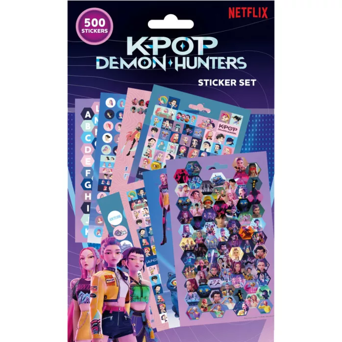 Sada samolepek K-Pop Demon Hunter - HUNTRIX