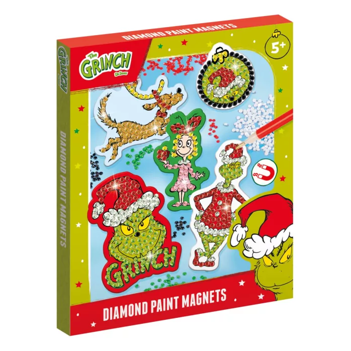 Výroba magnetů s diamantovými kamínky Grinch