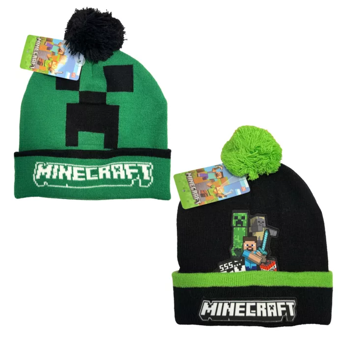 Zimní pletená čepice MINECRAFT