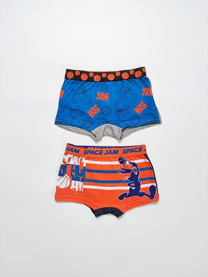 Chlapecké boxerky SPACE JAM - modré, oranžové