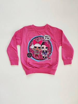 Dívčí mikina LOL světle růžová