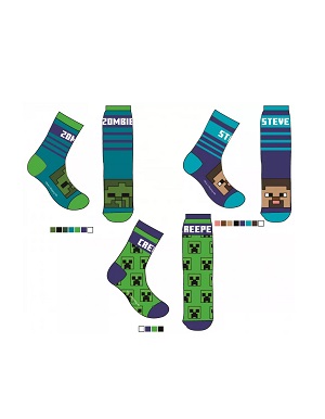 Chlapecké ponožky MINECRAFT 3ks