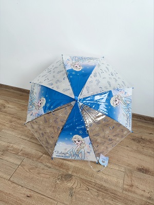 Dívčí deštník disney FROZEN - průhledný