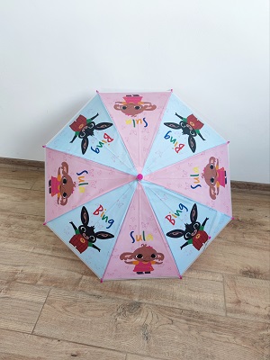 Dětský deštník BING růžovo-modrý