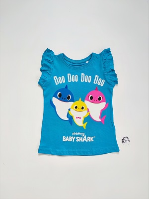 Dívčí tílko BABY SHARK - modré