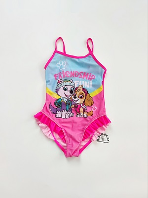 Dívčí jednodílné plavky TLAPKOVÁ PATROLA SKY a EVEREST