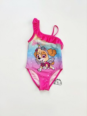 Dívčí jednodílné plavky TLAPKOVÁ PATROLA - SKY 