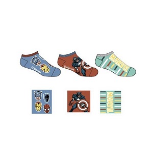 Chlapecké kotníčkové ponožky AVENGERS - 3 ks B