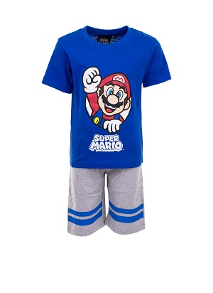 Chlapecké letní pyžamo Nintendo SUPER MARIO modré