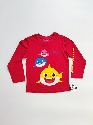 Chlapecké tričko BABY SHARK - červené DR