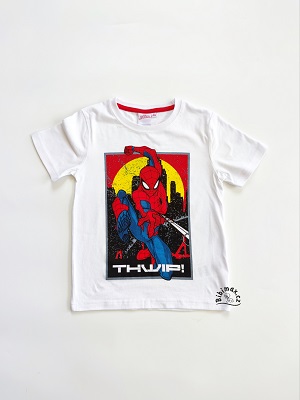 Chlapecké tričko SPIDERMAN bílé KR