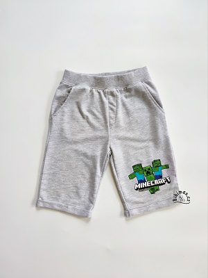 Chlapecké kraťasy MINECRAFT - šedé