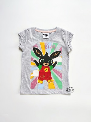 Dívčí tričko BING šedé KR