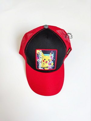 Chlapecká kšiltovka se síťkou POKÉMON červená