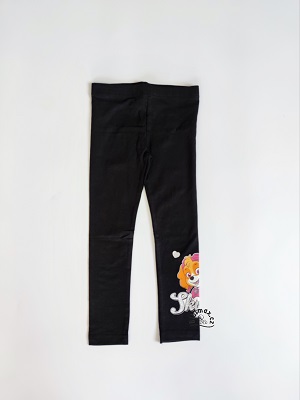 Dívčí legíny TLAPKOVÁ PATROLA - černé