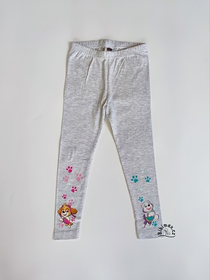 Dívčí legíny TLAPKOVÁ PATROLA - šedé