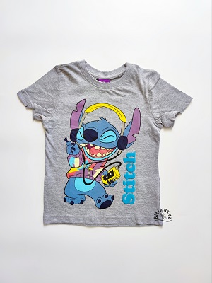 Chlapecké tričko STITCH šedé KR