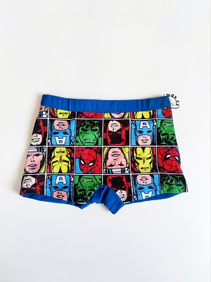 Chlapecké plavky AVENGERS modré - čtverce