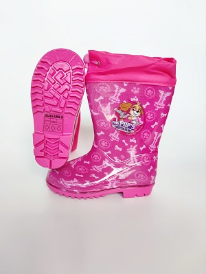 Dívčí holínky TLAPKOVÁ PATROLA růžové