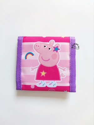 Dívčí peněženka PRASÁTKO PEPPA růžovo-fialová