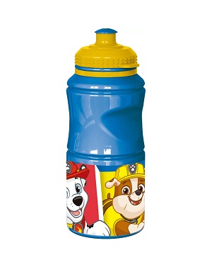 Plastová láhev na pití TLAPKOVÁ PATROLA 380 ml - modrá