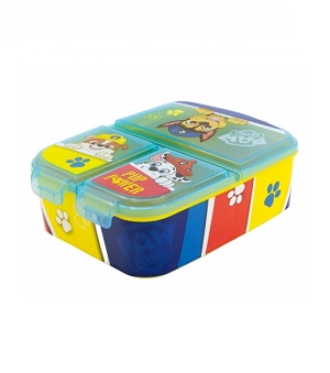 Stor Dělený plastový box na svačinu TLAPKOVÁ PATROLA - Pup POWER