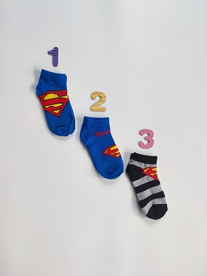 Chlapecké kotníčkové ponožky SUPERMAN