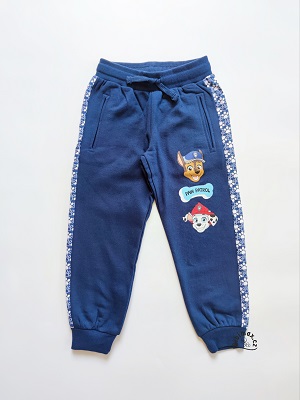 Chlapecké tepláky TLAPKOVÁ PATROLA tmavě modré