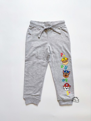 Chlapecké tepláky TLAPKOVÁ PATROLA šedé