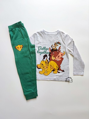 Chlapecké pyžamo LVÍ KRÁL šedé - Better