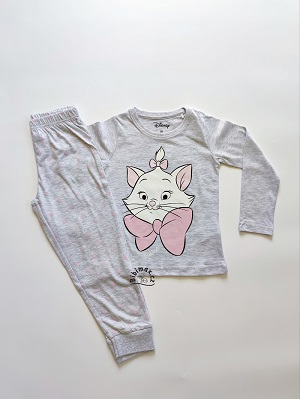 Dívčí pyžamo Disney MARIE CAT - šedé