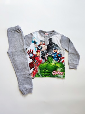 Chlapecké pyžamo AVENGERS světle šedé
