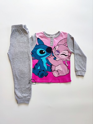 Dívčí pyžamo STITCH šedé