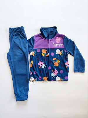 Dívčí tepláková souprava PRASÁTKO PEPPA modrá