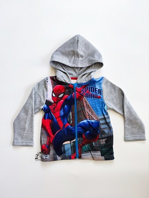 Chlapecká mikina SPIDERMAN šedá