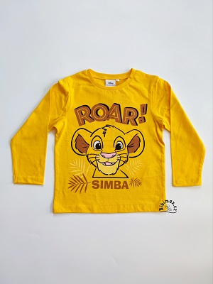 Chlapecké tričko LVÍ KRÁL žluté DR