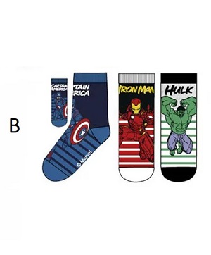 Chlapecké ponožky AVENGERS 3 ks - B