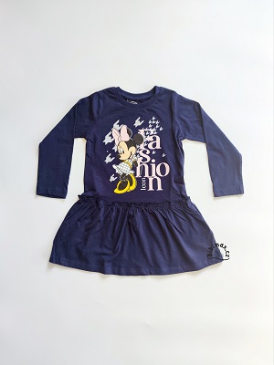 Dívčí bavlněné šaty disney MINNIE tmavě modré DR