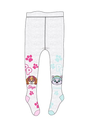 Dívčí punčocháče TLAPKOVÁ PATROLA - šedé