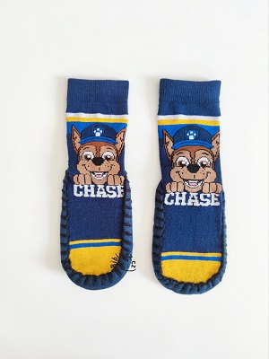 Ponožkové papučky TLAPKOVÁ PATROLA modré