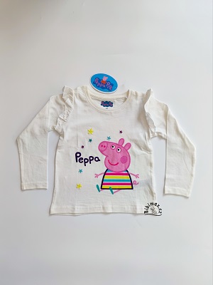 Dívčí tričko PRASÁTKO PEPPA bílé DR